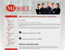 Tablet Screenshot of mjsoft.cz